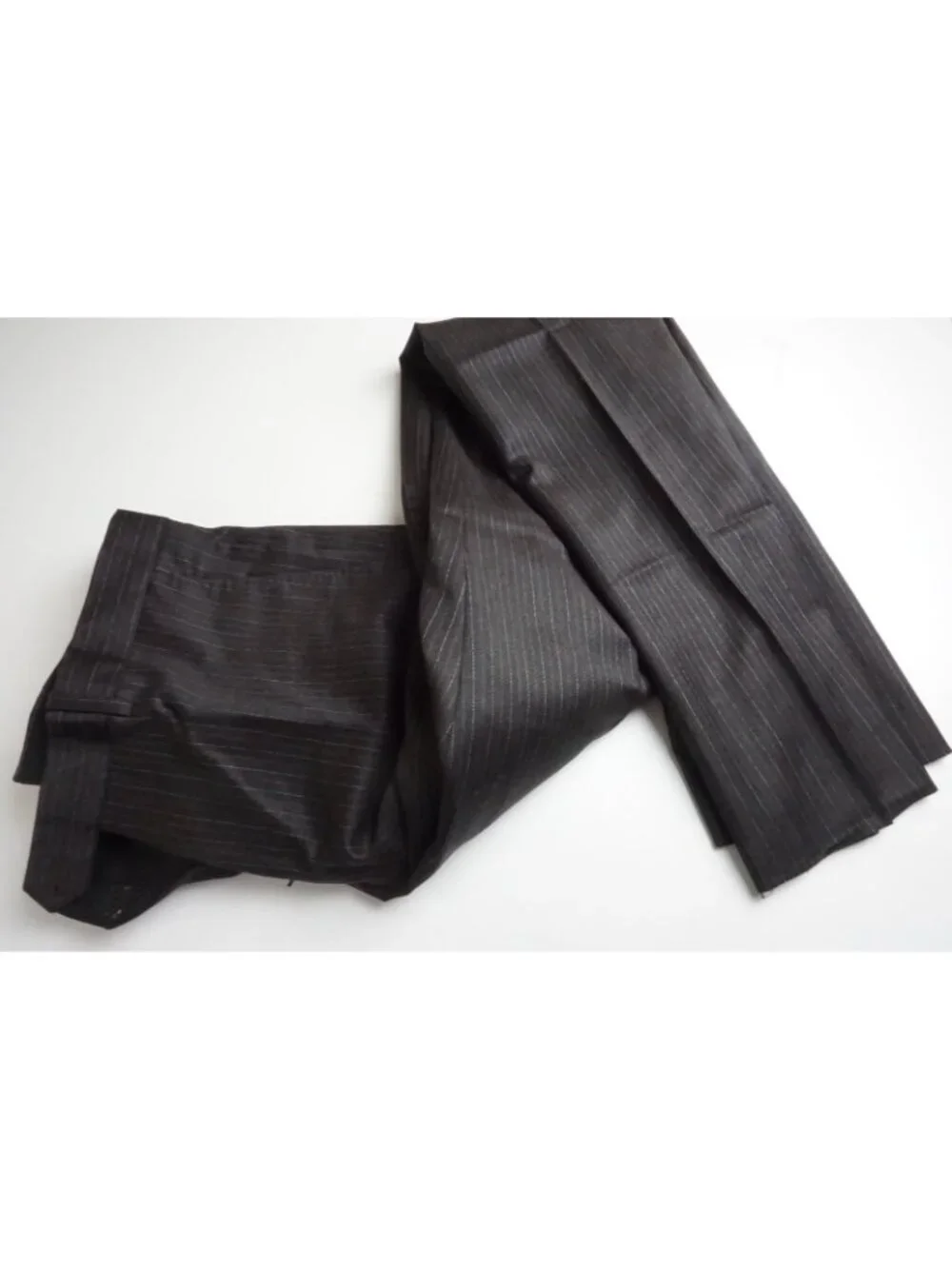 Sartoria Partenopea Brown Striped Silk Blend 2 Pc Suit Jacket Pant 50 EU NEW